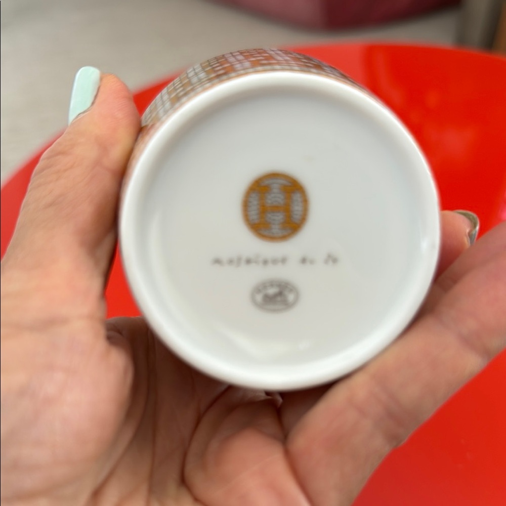 Hermès Porcelain mosaic candle